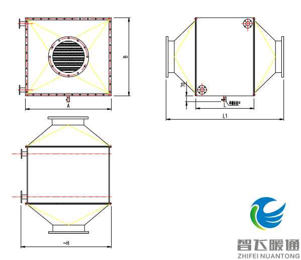 HX蒸汽加热消声器